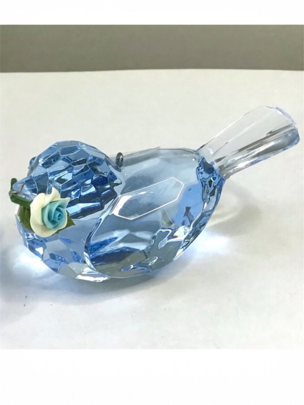 Ganz Crystal Expressions Bluebird of Happiness Ornament Figurine Faceted Acrylic